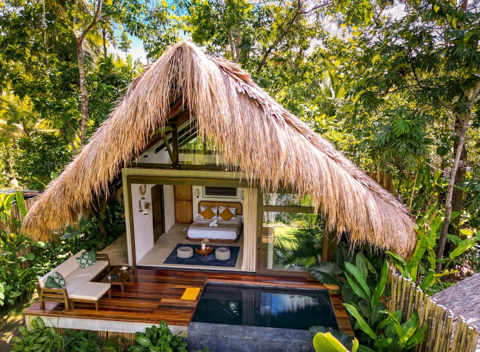 Private Villa With Pool - Kalani River Villas General Luna  Exterior photo